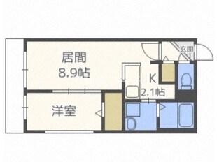 北１８条駅 徒歩6分 3階の物件間取画像